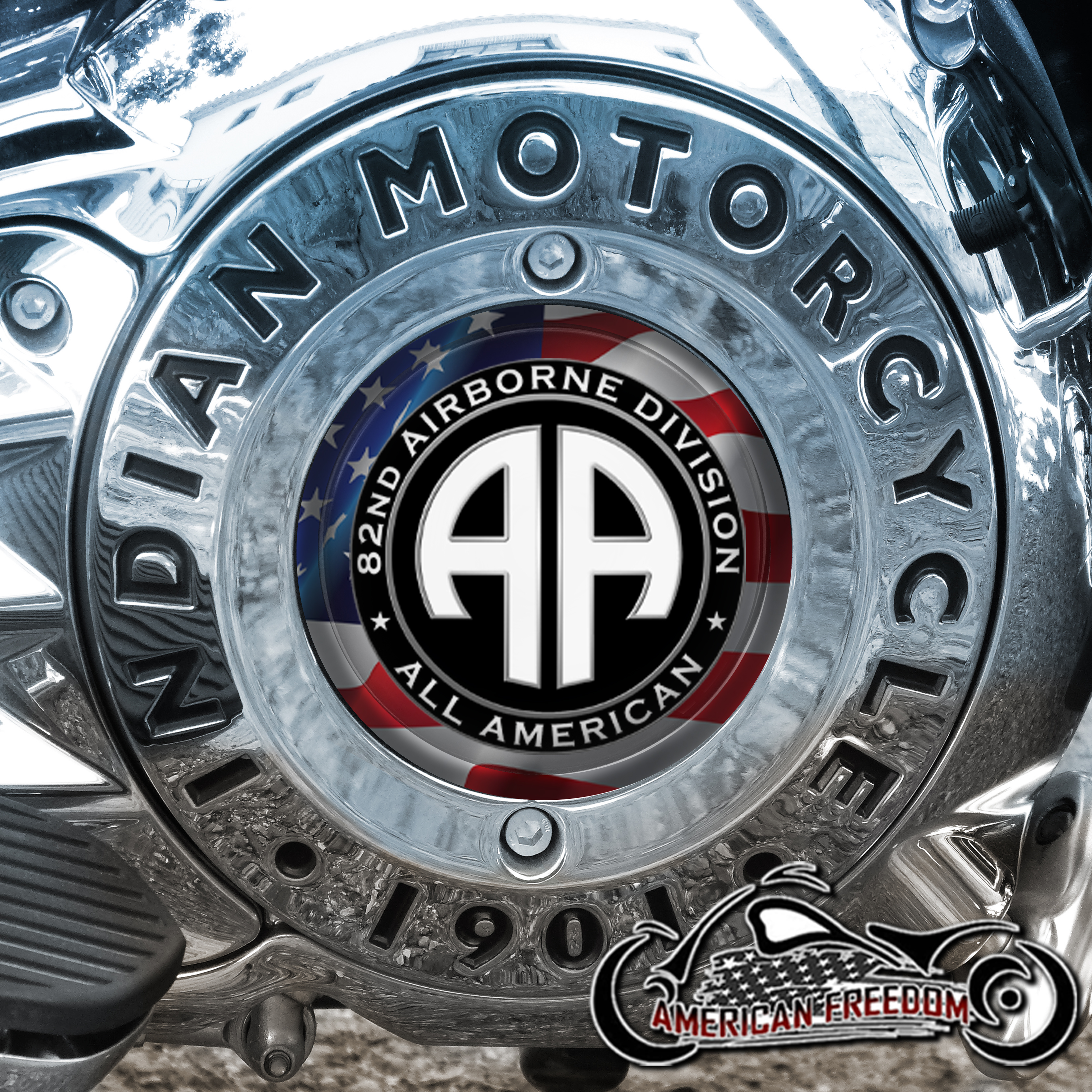 Indian Motorcycles Thunder Stroke Derby Insert - 82nd Airborne